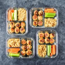 Instant Pot Buffalo Chicken Meatballs Meal Prep-image