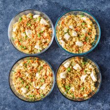 Meal Prep Chicken Quinoa Fried "Rice" Bowls-image